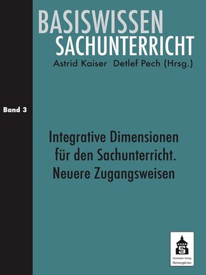 cover image of Integrative Zugangsweisen für den Sachunterricht